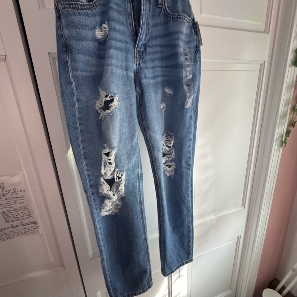 Casual Blue Boyfriend Jeans